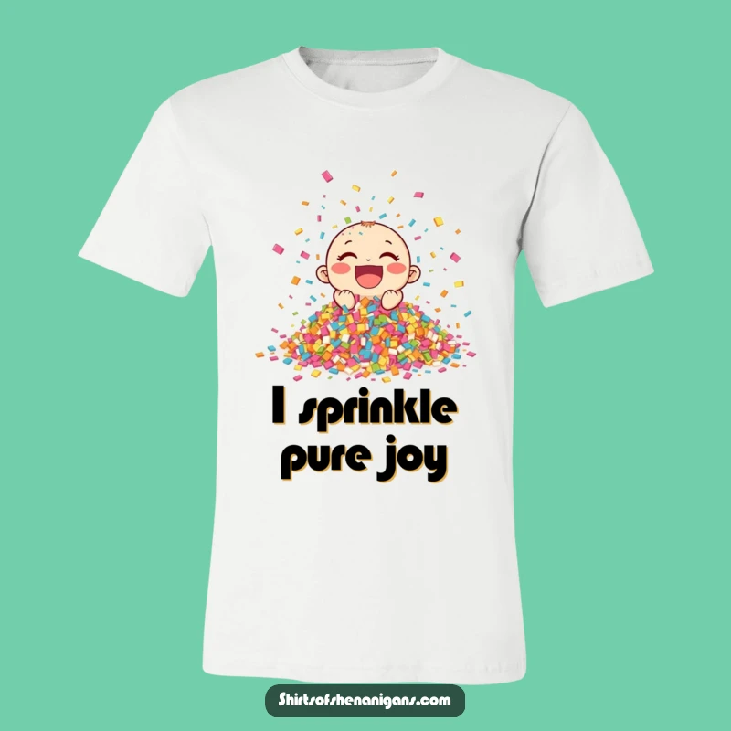 Funny Giggling Confetti T-Shirt: Wear the Party with This Funny Apparel Gift