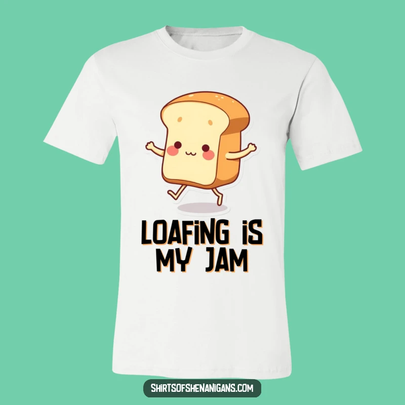 Funny Dancing Bread T-Shirt: Quirky Baked Goods Apparel, Hilarious Gift for Foodies