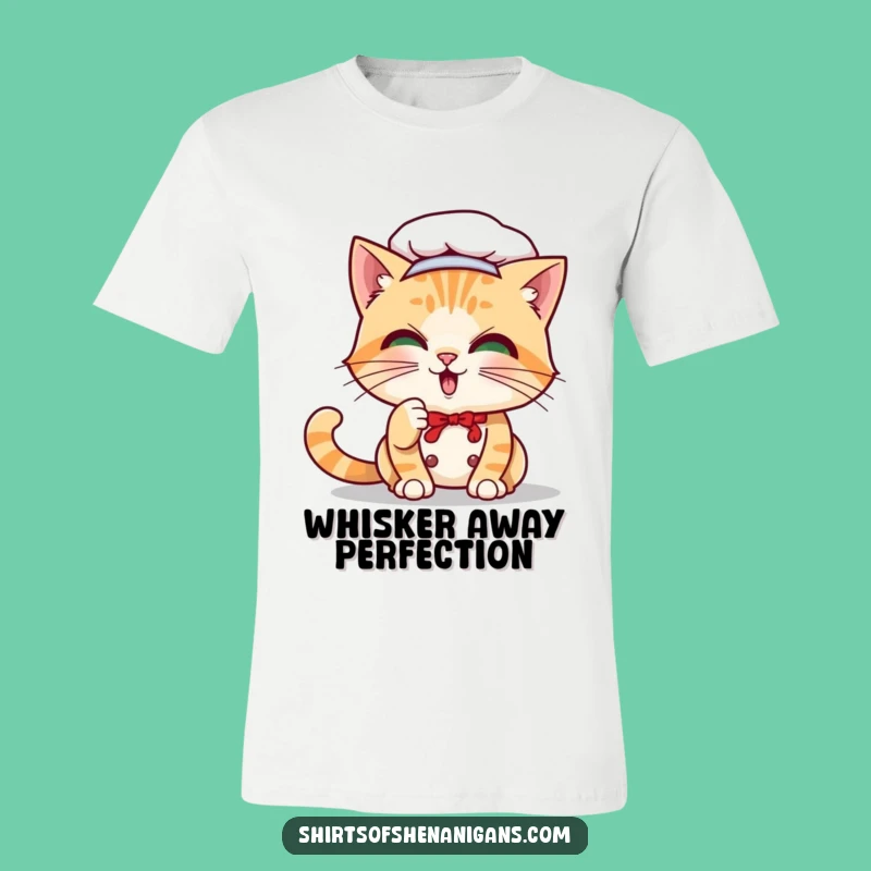 Funny Cat Chef T-Shirt: Playful Feline Baker, Ideal Funny Gift
