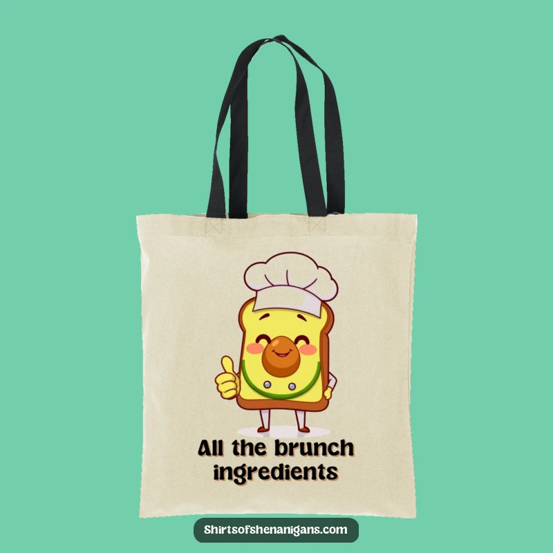 Funny Avocado Toast Chef Tote Bag Your Go-To Hilarious Shopping Companion