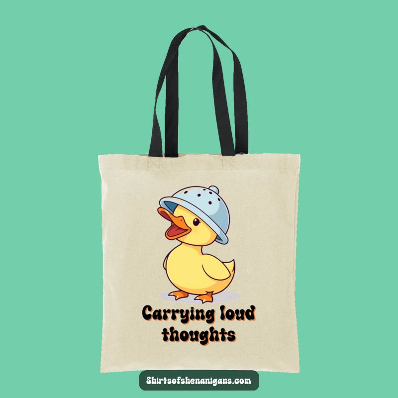 Funny Duck Colander Tote Bag - Carry Your Laughs in Style