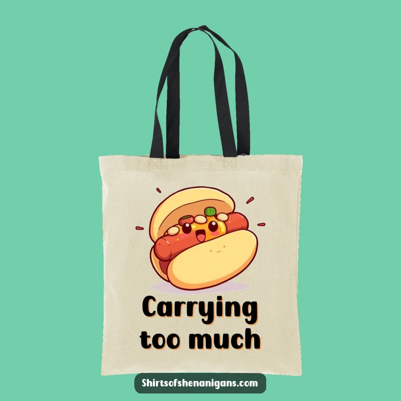 Funny Hot Dog Bun Tote: Carry Your Laughs, the Ideal Funny Gift Bag!