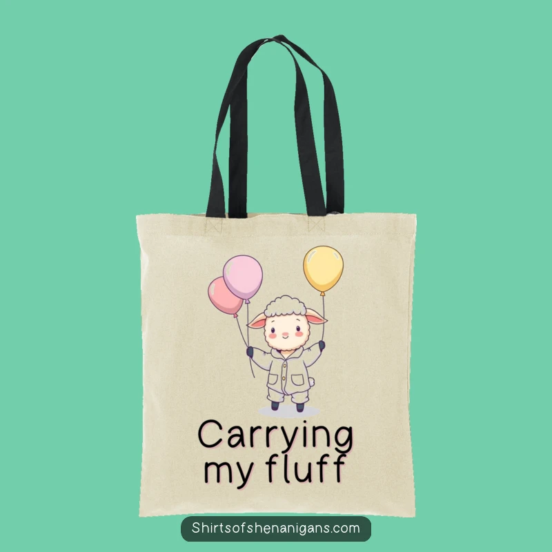 Funny Sheep Pajamas Balloon Herding Tote Bag - Carry Your Dreams